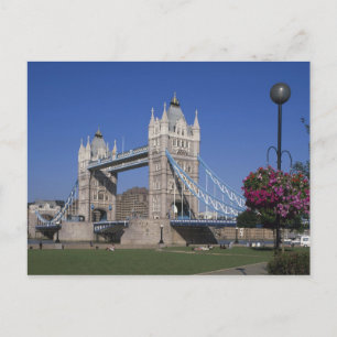 Cartão Postal Ponte da Torre, Rio Tâmisa, Londres, Inglaterra