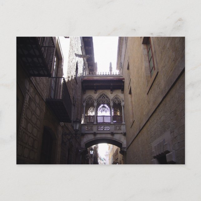 Cartão Postal Ponte de Barcelona (Frente)