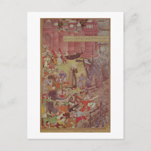 Cartão Postal Ponte de barcos quebrados por Akbar (r.1556-1605)