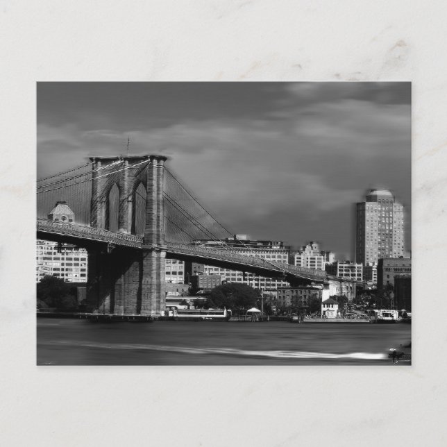 Cartão Postal Ponte de Brooklyn (Frente)