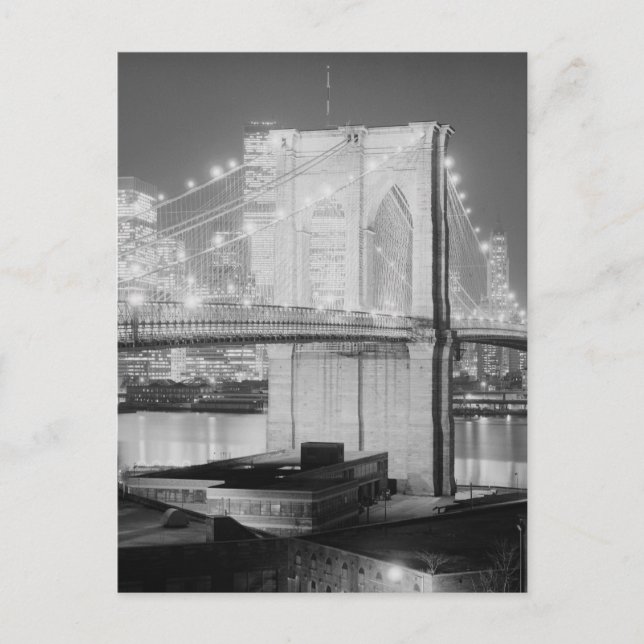 Cartão Postal Ponte de Brooklyn, 1982 (Frente)