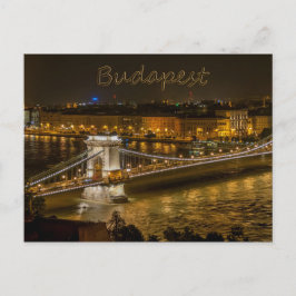 Cartão Postal Ponte de Cadeia Szechenyi, Budapeste, Hungria Cart