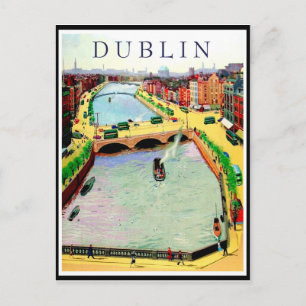 Cartão Postal Ponte de Dublin, O'Connell sobre o rio Liffey
