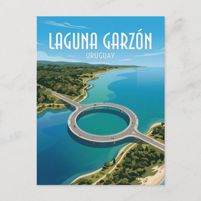 Cartão Postal Ponte de Laguna Garzón (Frente)