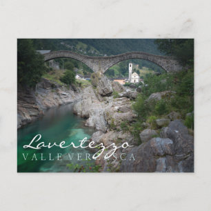 Cartão Postal Ponte de Lavertezzo em Valle Verzasca, Suíça