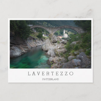 Cartão Postal Ponte de Lavertezzo no Vale Verzasca, Suíça
