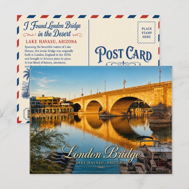 Cartão Postal Ponte de Londres (Frente/Verso)