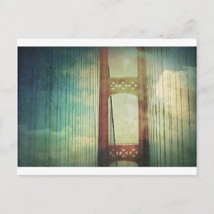 Cartão Postal Ponte de Mackinac poderosa Michigan