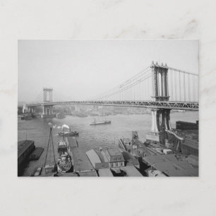 Cartão Postal Ponte de Manhattan, 1909