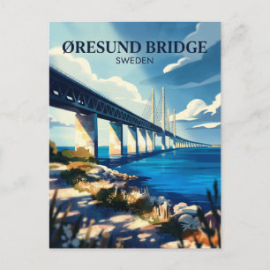Cartão Postal Ponte de Øresund Suécia