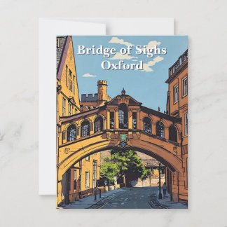Cartão Postal Ponte de Sighs em Oxford Poster Paint