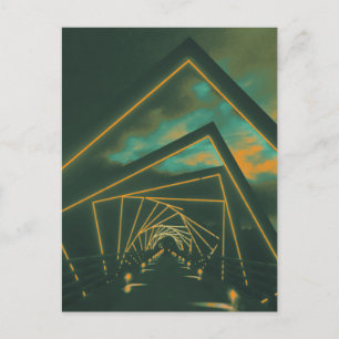 Cartão Postal ponte de trilha alta