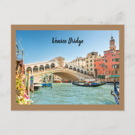 Cartão Postal Ponte de Veneza de Roma