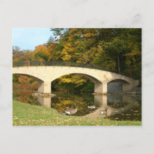 Cartão Postal Ponte do arco-íris em queda livre no Grove City Co