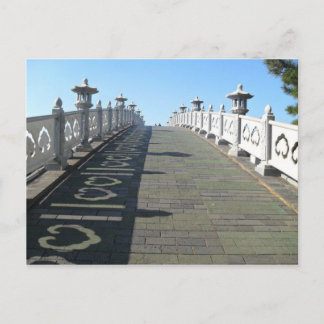Cartão Postal Ponte do coração, ilha de Jeju