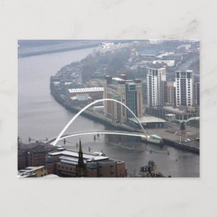 Cartão Postal Ponte do Milênio de Newcastle com Tyne