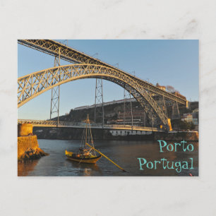 Cartão Postal Ponte do Porto sobre o rio Douro. Portugal