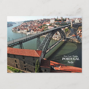 Cartão Postal Ponte do Porto sobre o rio Douro, Portugal