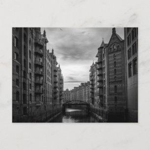 Cartão Postal Ponte do rio Black and White Storehouse