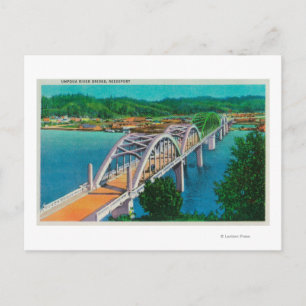 Cartão Postal Ponte do rio Umpqua em Reedsport