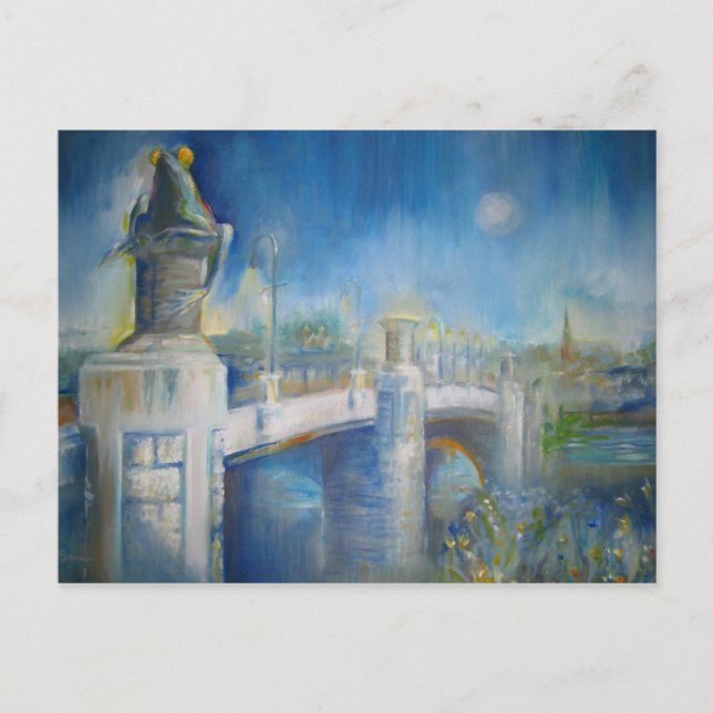 Cartão Postal Ponte do sapo à Noite (Frente)