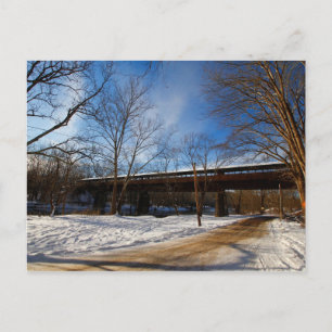Cartão Postal Ponte dos Sonhos no inverno, Brinkhaven, Ohio