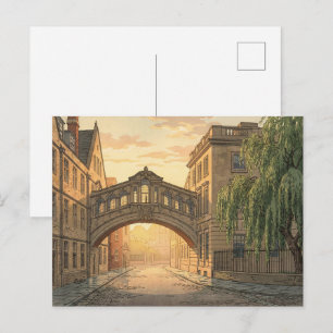 Cartão Postal Ponte dos Suspiros na Universidade de Oxford