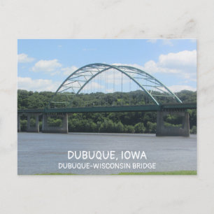 Cartão Postal Ponte Dubuque-Wisconsin em Iowa