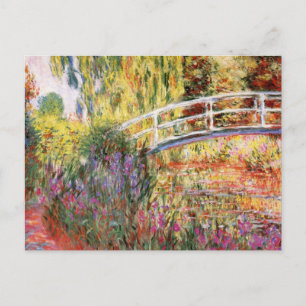 Cartão Postal Ponte e Flores de Monet