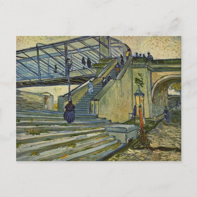 Cartão Postal Ponte em Trinquetaille por Van Gogh (Frente)
