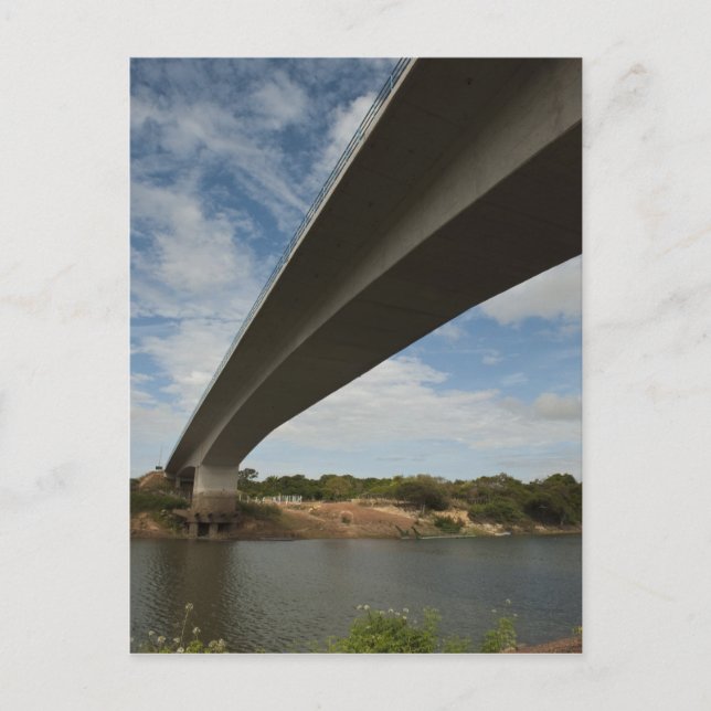 Cartão Postal Ponte entre a Guiana e o Brasil sobre Takutu (Frente)