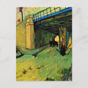 Cartão Postal Ponte Ferroviária sobre Montmajour por Vincent van