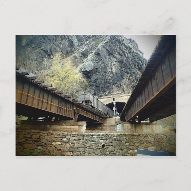 Cartão Postal Ponte Ferry de West Virginia Harper (Frente)