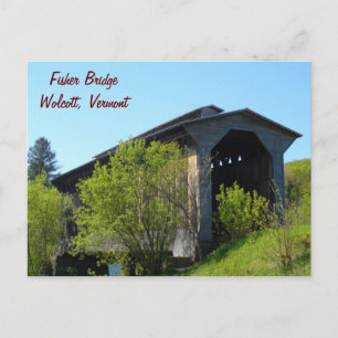 Cartão Postal Ponte Fisher - Vermont