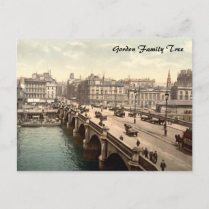 Cartão Postal Ponte Glasgow, Glasgow, Escócia