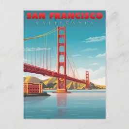 Cartão Postal Ponte Golden Gate - Marco de São Francisco