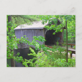 Cartão Postal Ponte histórica coberta, Windham Maine