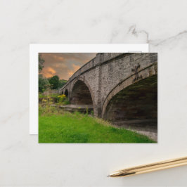 Cartão Postal Ponte Histórica de St. Asaph sobre o rio Elwy