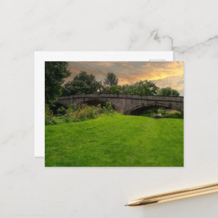 Cartão Postal Ponte Histórica de St. Asaph sobre o rio Elwy