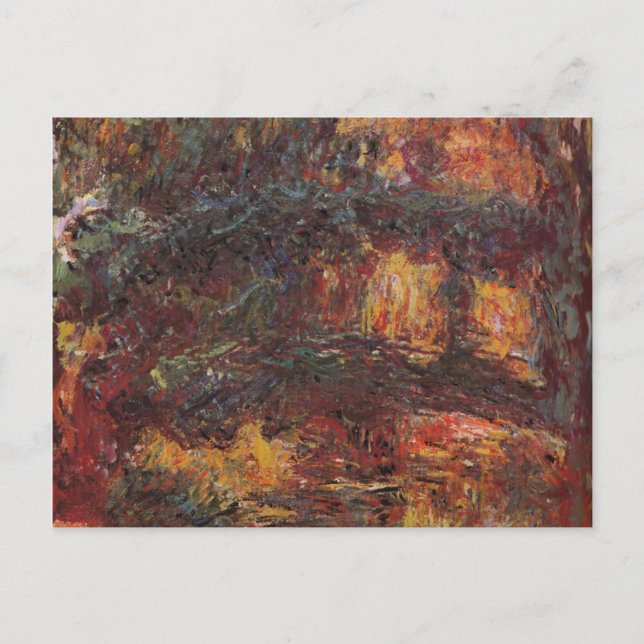 Cartão Postal Ponte Japonesa - Claude Monet - c1920 (Frente)