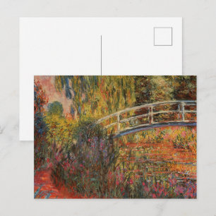 Cartão Postal Ponte Japonesa de Claude Monet em Giverny Arte