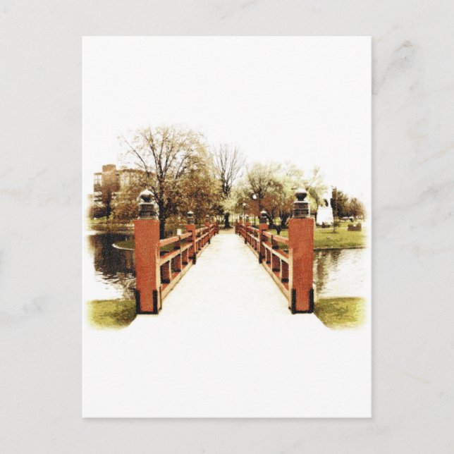 Cartão Postal Ponte Japonesa de Huntsville, Alabama (Frente)
