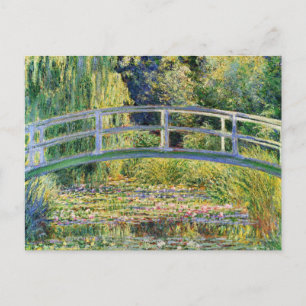 Cartão Postal Ponte Japonesa Monet com Cartão-Postal de Lírios Á
