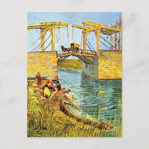 Cartão Postal Ponte Langlois em Arles por Vincent van Gogh