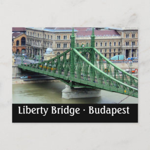Cartão Postal Ponte Liberdade - Budapeste, Hungria