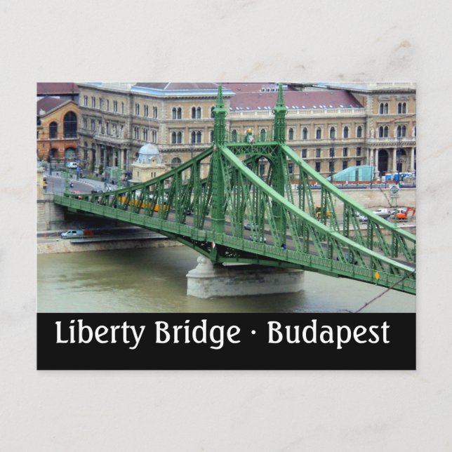 Cartão Postal Ponte Liberdade - Budapeste, Hungria (Frente)