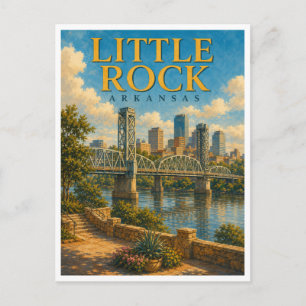 Cartão Postal Ponte Little Rock Arkansas River GeoSaga