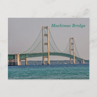 Cartão Postal Ponte majestosa Mackinac