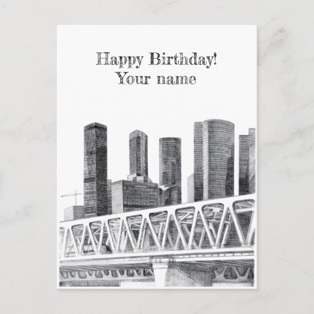 Cartão Postal Ponte metropolitana (Frente)