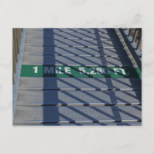 Cartão Postal Ponte Mile High Steel na Montanha Avô, NC